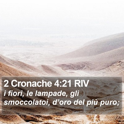 2 Cronache 4:21 RIV Bible Verse Image