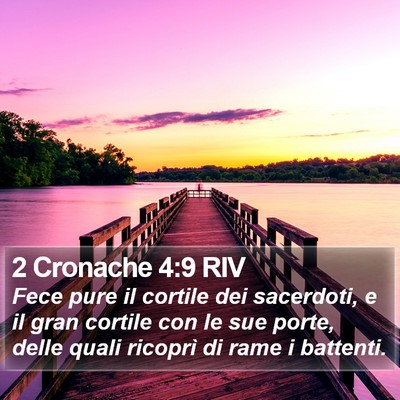 2 Cronache 4:9 RIV Bible Verse Image