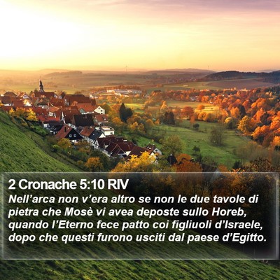 2 Cronache 5:10 RIV Bible Verse Image