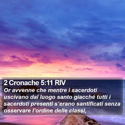2 Cronache 5:11 RIV Bible Verse Image