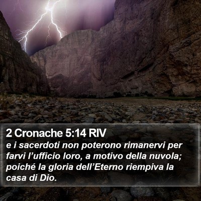 2 Cronache 5:14 RIV Bible Verse Image