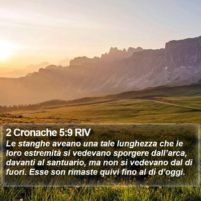 2 Cronache 5:9 RIV Bible Verse Image
