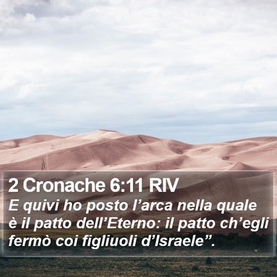 2 Cronache 6:11 RIV Bible Verse Image