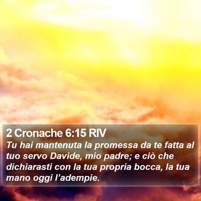 2 Cronache 6:15 RIV Bible Verse Image