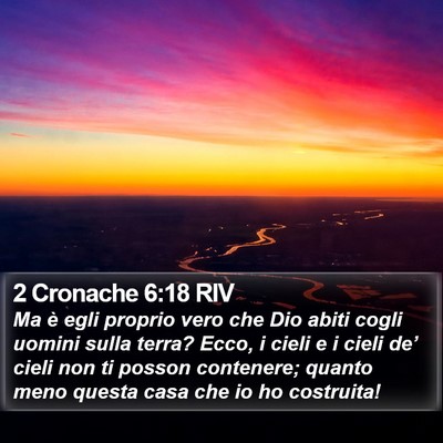 2 Cronache 6:18 RIV Bible Verse Image