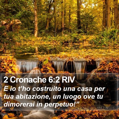 2 Cronache 6:2 RIV Bible Verse Image