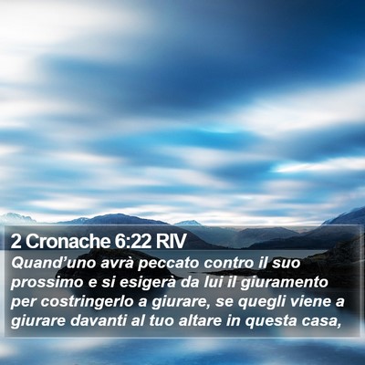 2 Cronache 6:22 RIV Bible Verse Image