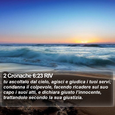 2 Cronache 6:23 RIV Bible Verse Image
