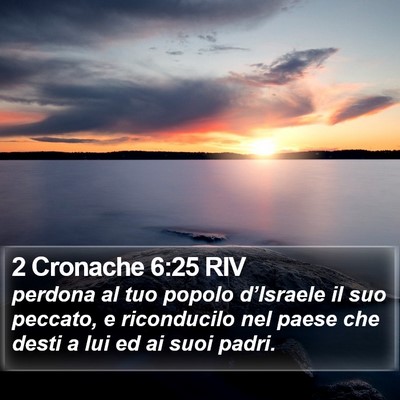 2 Cronache 6:25 RIV Bible Verse Image