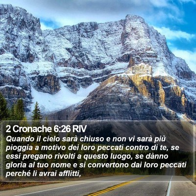 2 Cronache 6:26 RIV Bible Verse Image