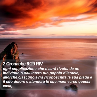 2 Cronache 6:29 RIV Bible Verse Image