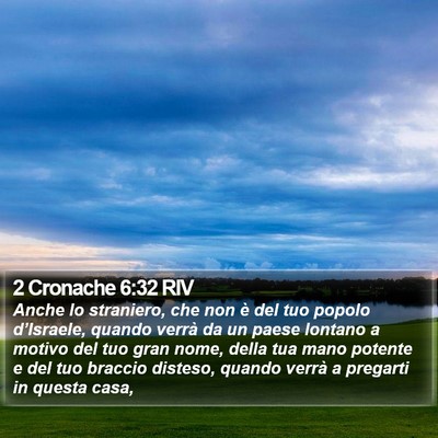 2 Cronache 6:32 RIV Bible Verse Image