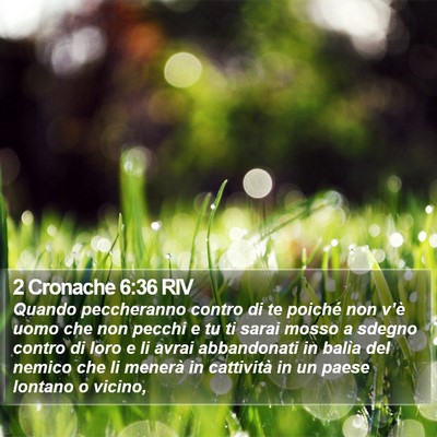 2 Cronache 6:36 RIV Bible Verse Image