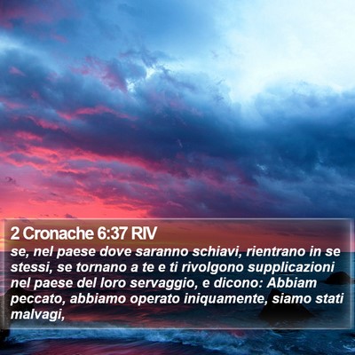 2 Cronache 6:37 RIV Bible Verse Image