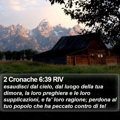 2 Cronache 6:39 RIV Bible Verse Image