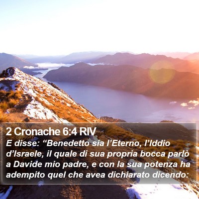 2 Cronache 6:4 RIV Bible Verse Image
