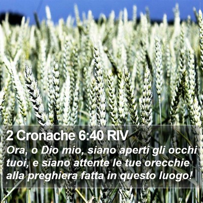 2 Cronache 6:40 RIV Bible Verse Image