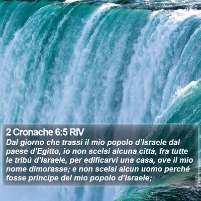 2 Cronache 6:5 RIV Bible Verse Image