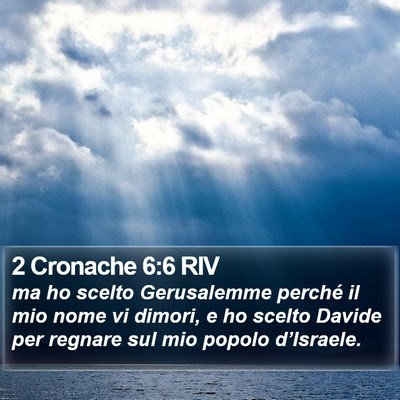 2 Cronache 6:6 RIV Bible Verse Image