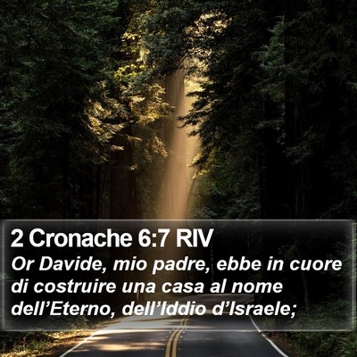 2 Cronache 6:7 RIV Bible Verse Image