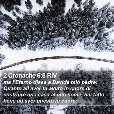 2 Cronache 6:8 RIV Bible Verse Image