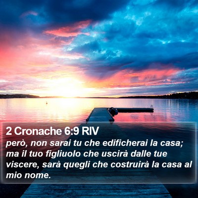 2 Cronache 6:9 RIV Bible Verse Image