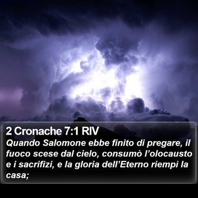 2 Cronache 7:1 RIV Bible Verse Image