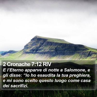 2 Cronache 7:12 RIV Bible Verse Image