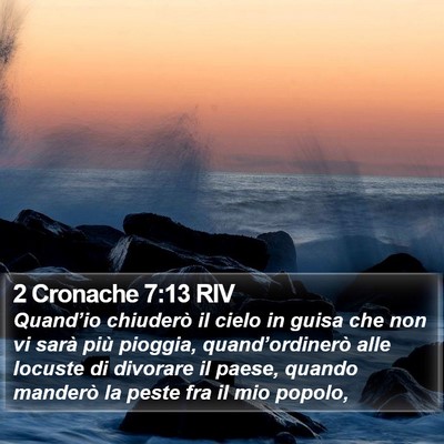 2 Cronache 7:13 RIV Bible Verse Image