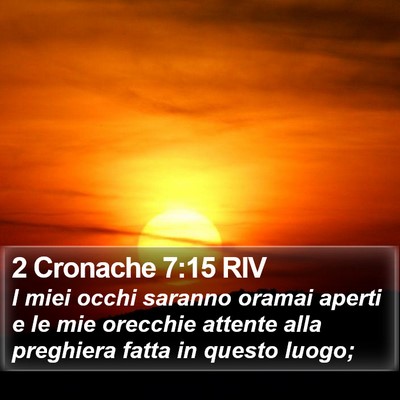 2 Cronache 7:15 RIV Bible Verse Image