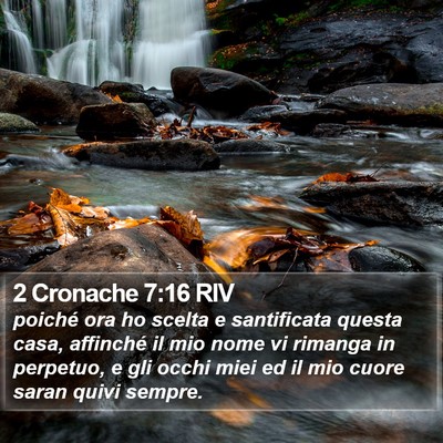 2 Cronache 7:16 RIV Bible Verse Image