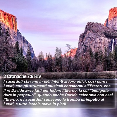2 Cronache 7:6 RIV Bible Verse Image