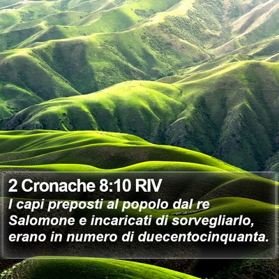 2 Cronache 8:10 RIV Bible Verse Image