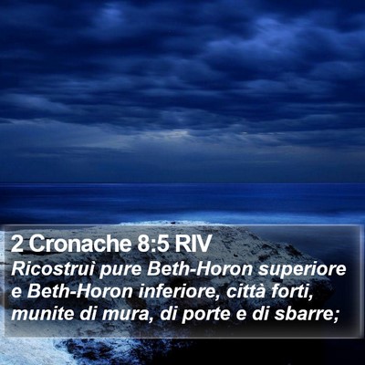 2 Cronache 8:5 RIV Bible Verse Image