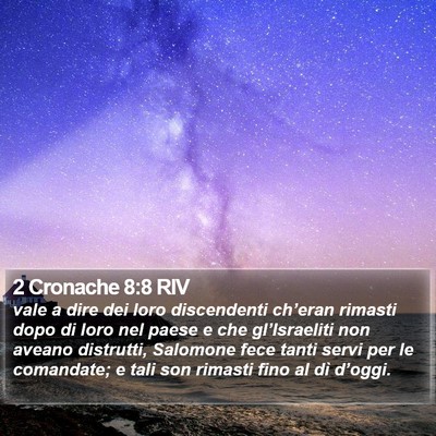 2 Cronache 8:8 RIV Bible Verse Image