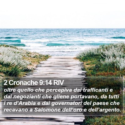 2 Cronache 9:14 RIV Bible Verse Image