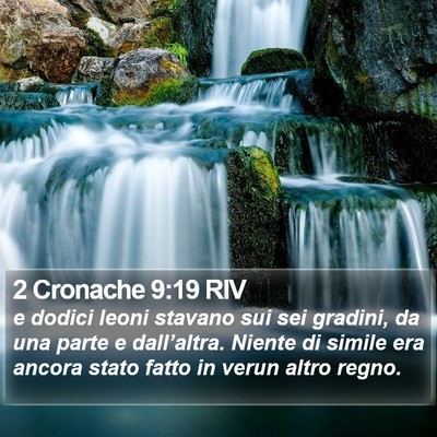 2 Cronache 9:19 RIV Bible Verse Image