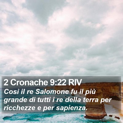 2 Cronache 9:22 RIV Bible Verse Image