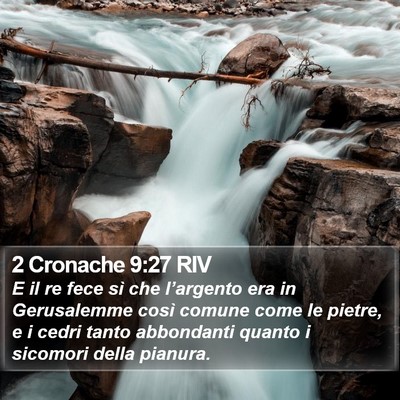 2 Cronache 9:27 RIV Bible Verse Image