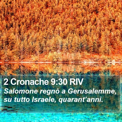 2 Cronache 9:30 RIV Bible Verse Image
