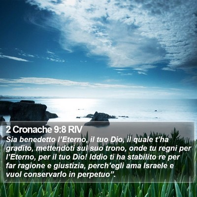 2 Cronache 9:8 RIV Bible Verse Image