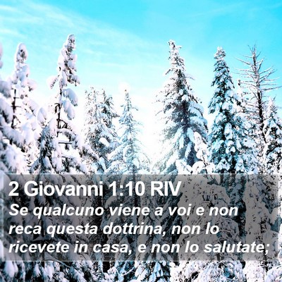 2 Giovanni 1:10 RIV Bible Verse Image