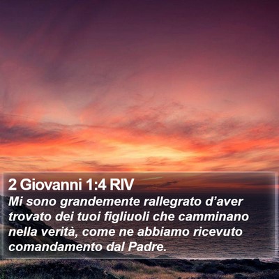 2 Giovanni 1:4 RIV Bible Verse Image