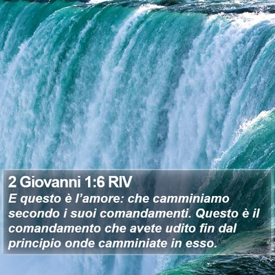 2 Giovanni 1:6 RIV Bible Verse Image
