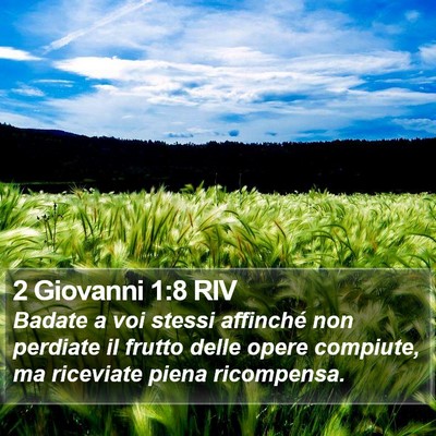 2 Giovanni 1:8 RIV Bible Verse Image