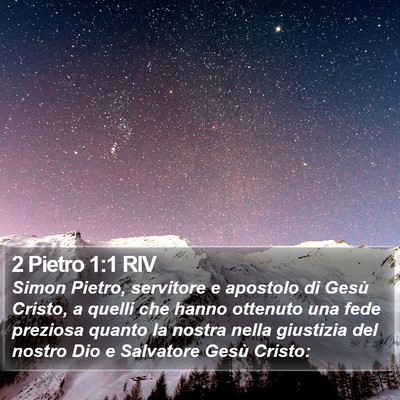 2 Pietro 1:1 RIV Bible Verse Image