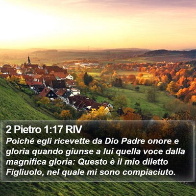 2 Pietro 1:17 RIV Bible Verse Image