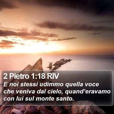 2 Pietro 1:18 RIV Bible Verse Image