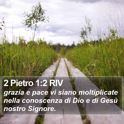 2 Pietro 1:2 RIV Bible Verse Image