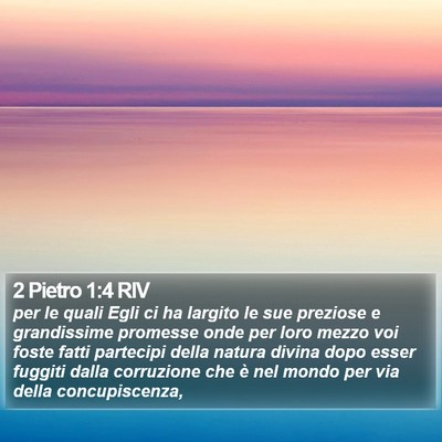 2 Pietro 1:4 RIV Bible Verse Image